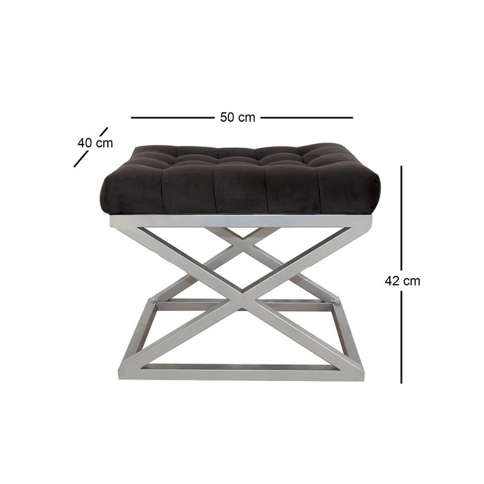 Atelier Del Sofa Capraz - Silver, Black Atelier Del Sofa Capraz - Silver, Black